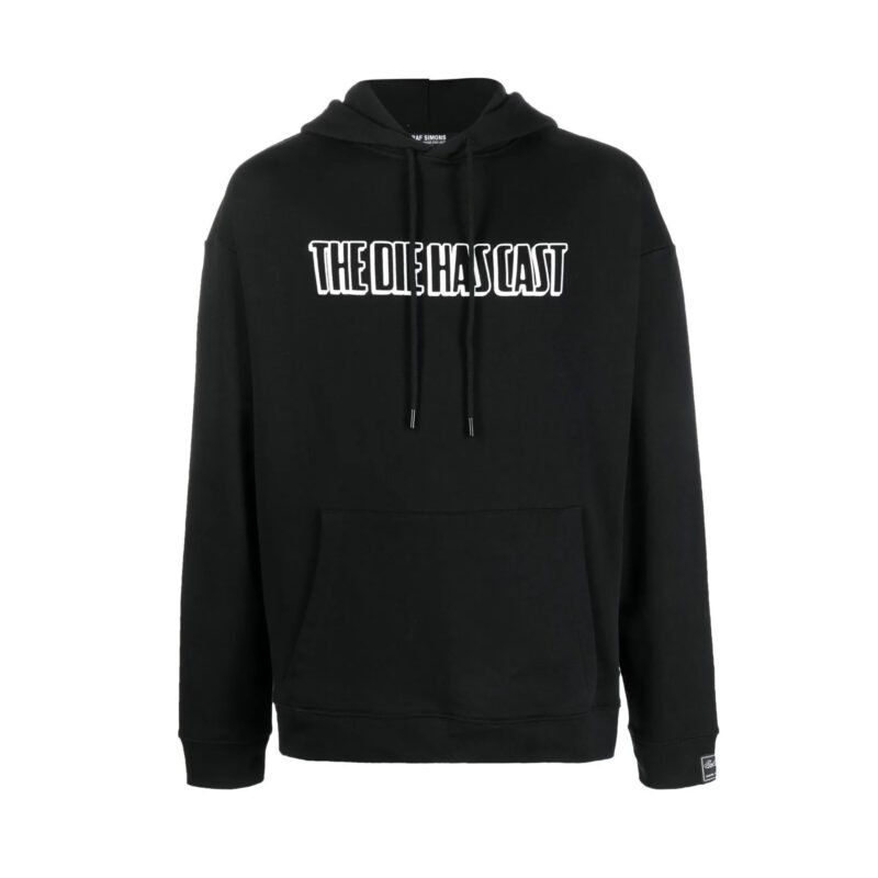 Raf Simons text-print hoodie