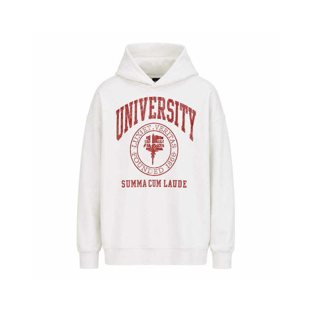University Classic White Hoodie University Classic White Hoodie