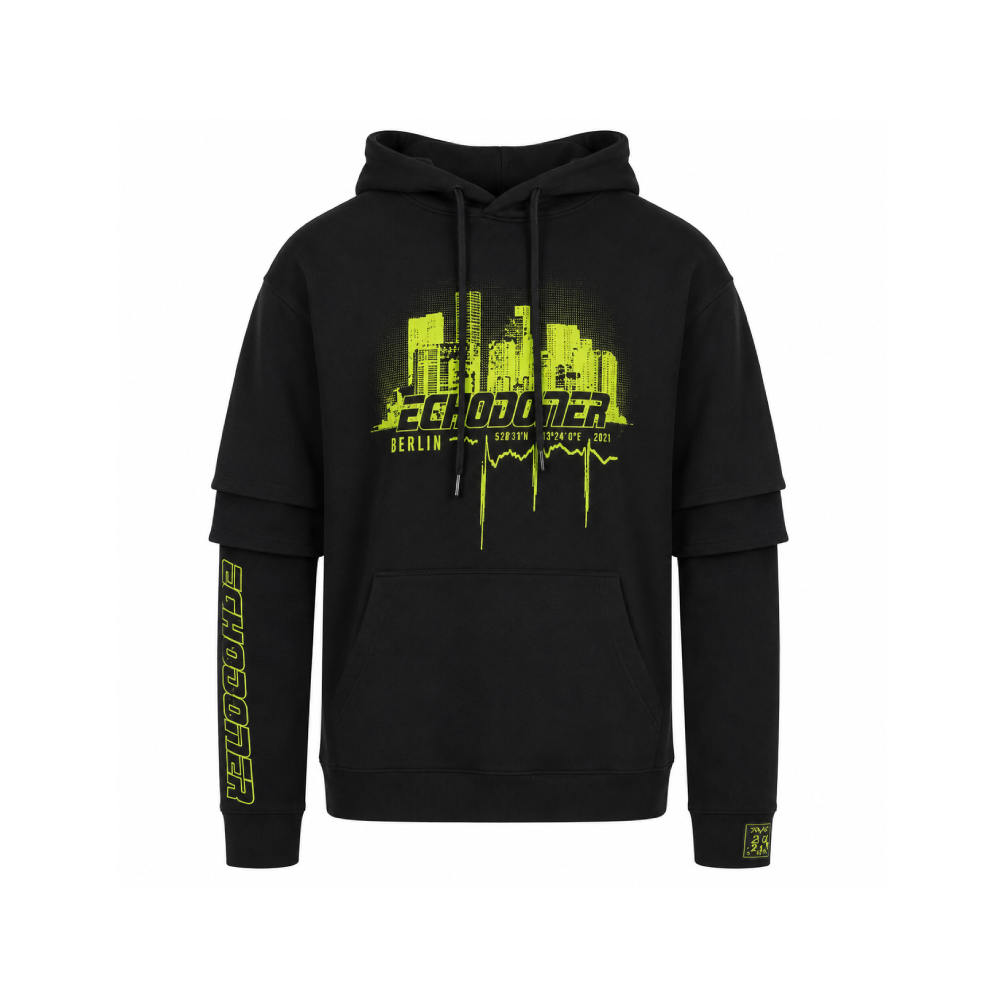 Raf Simons Black Sports Hoodie - Raf Simons