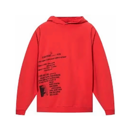 Urban Script Red Hoodie