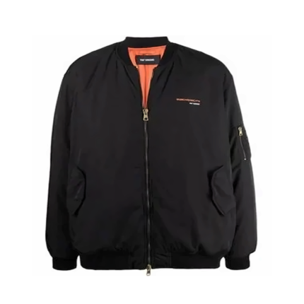 raf-simons Black Zip Hoodie