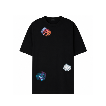 rafsimons blackT-Shirt Pocket Holes Oversize