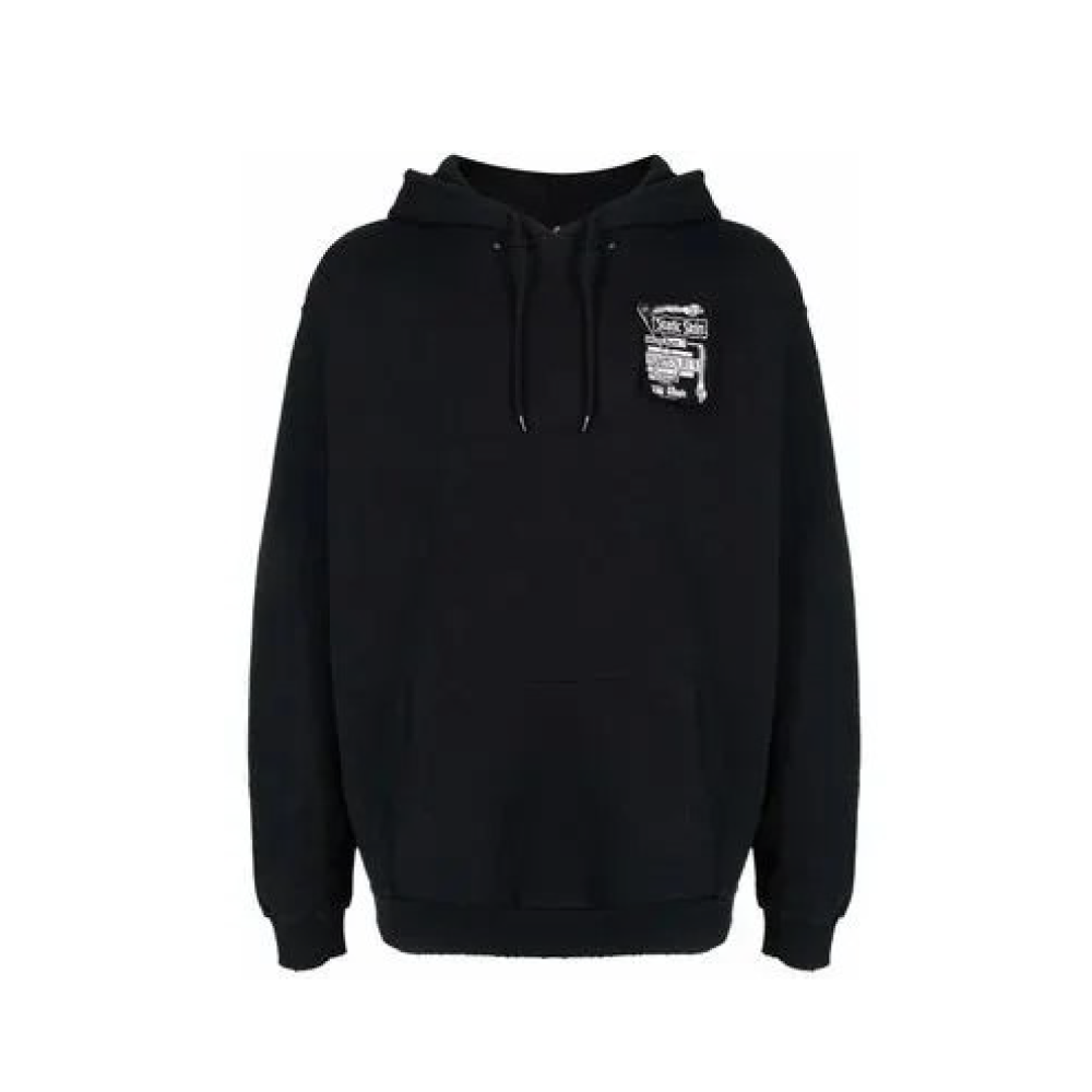 Raf Simons Black Patch Detail Hoodie - Raf Simons