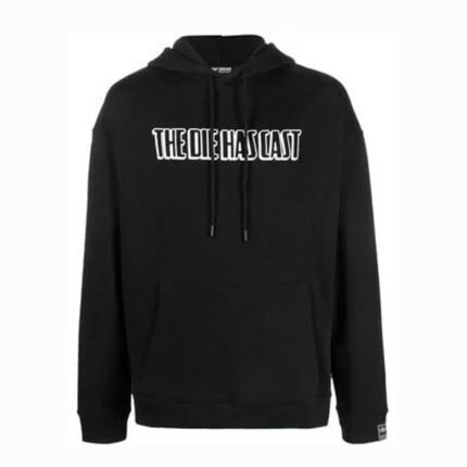 Raf Simons Black Text Print Hoodie
