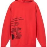 “Urban Script Red Hoodie”