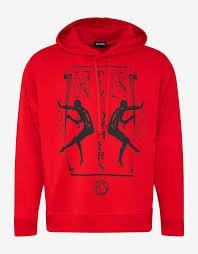 Crimson Balance Graphic Hoodie