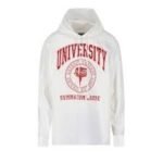 “University Classic White Hoodie”