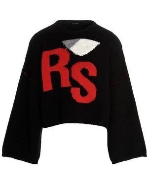raf-simons 0099 Logo Intarsia Wool Jumper