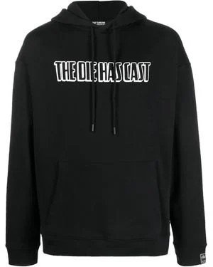 raf-simons-black-Text-Print-Hoodie
